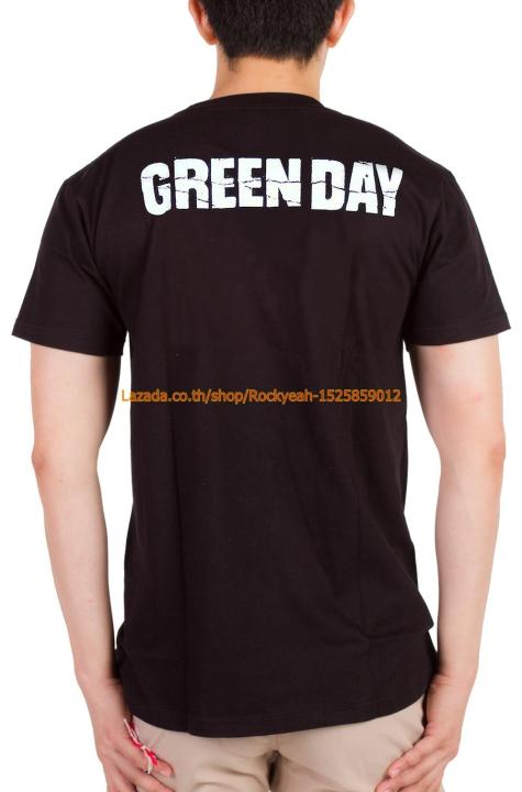 เสื้อวง-green-day-เสื้อยืด-วงดนตรี-กรีนเดย์-ไซส์ยุโรป-rcm1048