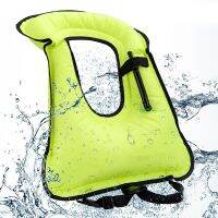 Portable Snorkel Swimming Jackets Adults Vest Life Jacket Inflatable Swim Vest Buoyancy Aid for Water Sports Supplies  Life Jackets