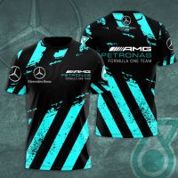 ร้อน!! เสื้อยืด3D Mercedes F1 AMG Petronas AOP ของขวัญสำหรับผู้ชาย S-6XL ขนาดเท่าพัด