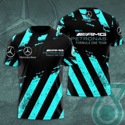 ร้อน!! เสื้อยืด3D Mercedes F1 AMG Petronas AOP ของขวัญสำหรับผู้ชาย S-6XL ขนาดเท่าพัด