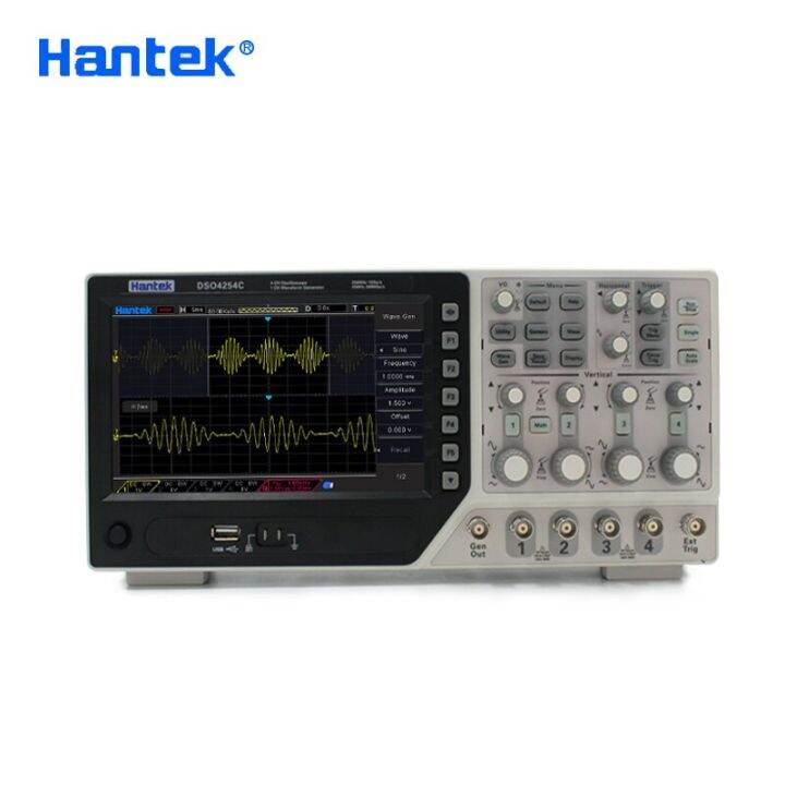 Hantek Official DSO4254C Digital Oscilloscope 4 Channels 250Mhz LCD PC ...