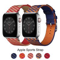 [HOT JUXLLKBKOW 514] สำหรับ Apple Watch ไนลอนสำหรับ41มม. 45มม. กระโดดสายทัวร์เดี่ยว40มม. 44มม. 38มม. 42มม. Series 7 6 54321 SE สมาร์ทนาฬิกาสร้อยข้อมือ