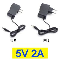 【Thriving】 yawowe AC 100โวลต์-240โวลต์ DC Power S Upply อะแดปเตอร์เสียบแปลง5โวลต์2A 2000ma สำหรับ LED S TRIP กล้องวงจรปิดชาร์จสวิทช์5.5X2.5มิลลิเมตรสหรัฐ/สหภาพยุโรปเสียบ W1