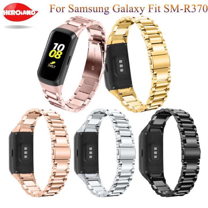 แฟชั่นสายสแตนเลสสายนาฬิกาสำหรับ Samsung Galaxy Fit Sm R370สมาร์ทสายรัด