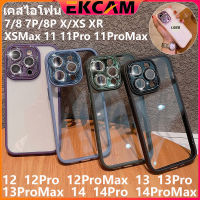 ??Ekcam เคสไอโฟน เพชรแวววาว แถมฟิล์มเลนส์ ความสัมผัสดี ดีไซน์สวยด้วย for เคสไอโฟน11 เคสไอโฟน11pro เคสไอโฟน11promax เคสไอโฟน 11 12 13 14 pro promax 7 8 Plus