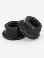 M2 M3 M4 M5 M6 M8 M10 M12 M16 Hexagonal Flange Nut Hex Black Locking Nuts Black Carbon