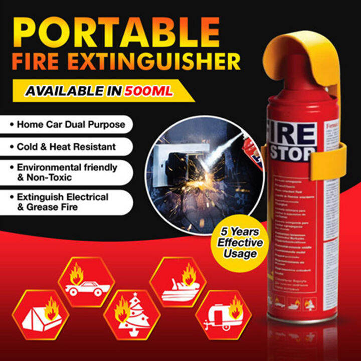 BNLL Portable Car Fire Stop Distinguisher 500ml/1000ml Lazada PH