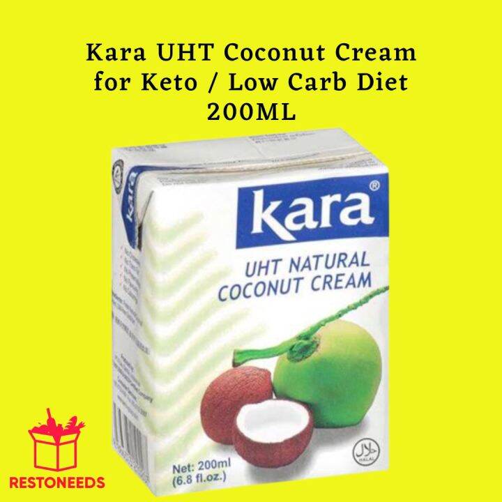 Kara UHT Coconut Cream for Keto / Low Carb Diet 200ML Lazada PH