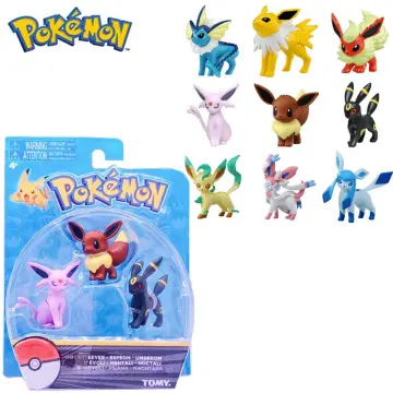 6 Bonecos Pokémon Eevee Evolutions Articulado Tomy Original