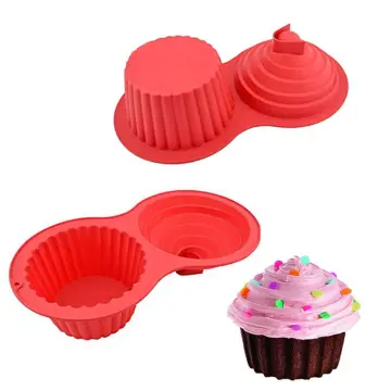 Silicone Bakeware Mold Cake Decorating Silicone Large Muffin Cup