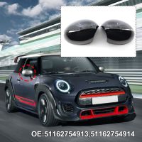 ✣☼ 2Pcs For Mini Cooper R55 R56 R57 R58 R59 R60 R61 Rearview Mirror Cover Trim Gloss Black Housing Caps ABS Car Accessories