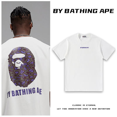 BAPE AAPE เสื้อยืดผ้าฝ้ายแขนสั้นทรงหลวม,เสื้อสไตล์ฮิปฮอปแบรนด์ทันสมัยสำหรับฤดูร้อน