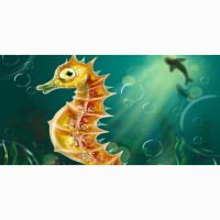 70*140cm Seahorse Soft Bamboo Fiber Beach Towel Travel Swimming Bath Towels Yoga Office Sofa Blanket Spa GYM Toalla Playa