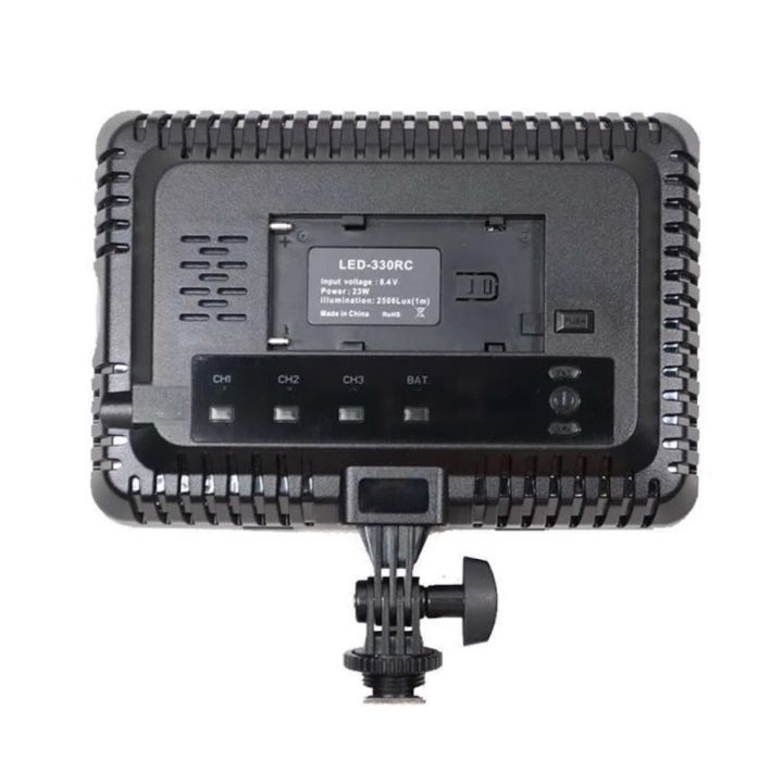 สินค้าขายดี-พร้อมส่ง-ไฟวิดีโอ-digital-power-led-330arc-professional-330-ไฟ-led-วิดีโอสองสีในกล้อง-รีโมท