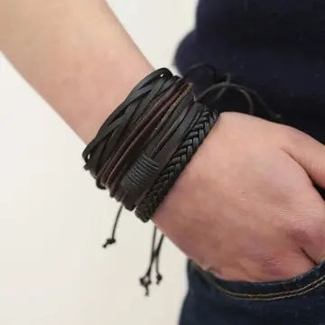 Buy Black Bracelets & Kadas for Men by MATCHITT Online | Ajio.com