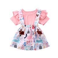 Summer 2PC Baby Girl Clothes Summer Tee Short Dress Kids Girls Casual Outfits Lolly Newborn Baby Girl Clothes Cotton O-neck  by Hs2023