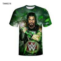 WWE Wrestling Craze ฤดูร้อนใหม่3D พิมพ์เสื้อยืดผู้ชายและผู้หญิง Original Euro American เสื้อยืดแขนสั้นแฟชั่น Top