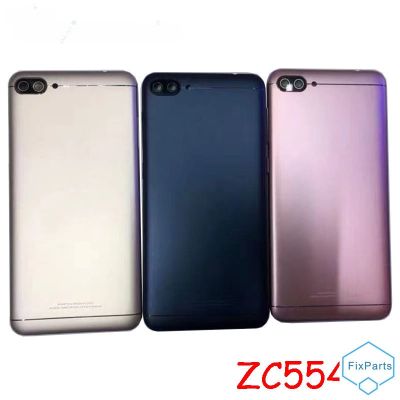 สำหรับ Asus Zenfone 4 ZC554KL หลังสูงสุดฝาหลังปิดโทรศัพท์ชิ้นส่วนซ่อมเคสประตูแผงด้านหลัง + ปุ่มปรับระดับเสียง