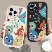 MissConnie เคสคู่นิ่มลายการ์ตูนสัตว์ประหลาดน้อยน่ารักสำหรับ Vivo Y17 Y33s Y20i Y22s Y12i Y21s V23E Y21A Y16 V25E Y20 Y91 Y15s Y21 V25 Y35 Y15 Y11 Y22 Y12 Y20s V23 Y51 Y31Y15A