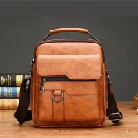 Mens Business Briefcase Vintage Shoulder Bag