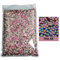 Bulk Wholesale Clear AB 14400pcs Big Package Non Hot Fix Crystal Rhinestione Flatback Strass Hotfix Rhinestone Nail Art Stone