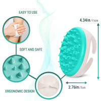 Skin Massage Brush Exfoliating Body Brush Bath Silicone Head Massager for Cellulite Remover,Polish Skin,Anti-Cellulite Massager