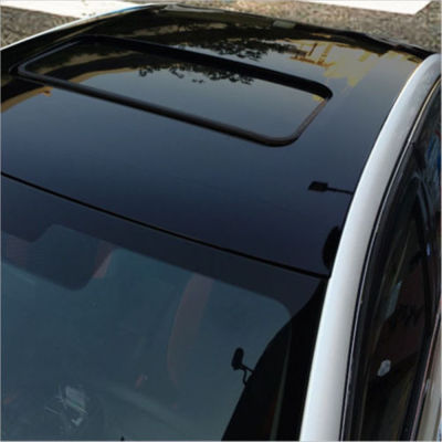 【☸2023 New☸】 shang815558 Hiasan Mobil หลังคารถยนต์สีดำเงาไวนิลป้องกันสติ๊กเกอร์ฟิล์มสำหรับห่อรถ20 X 53 50Cm X 135Cm