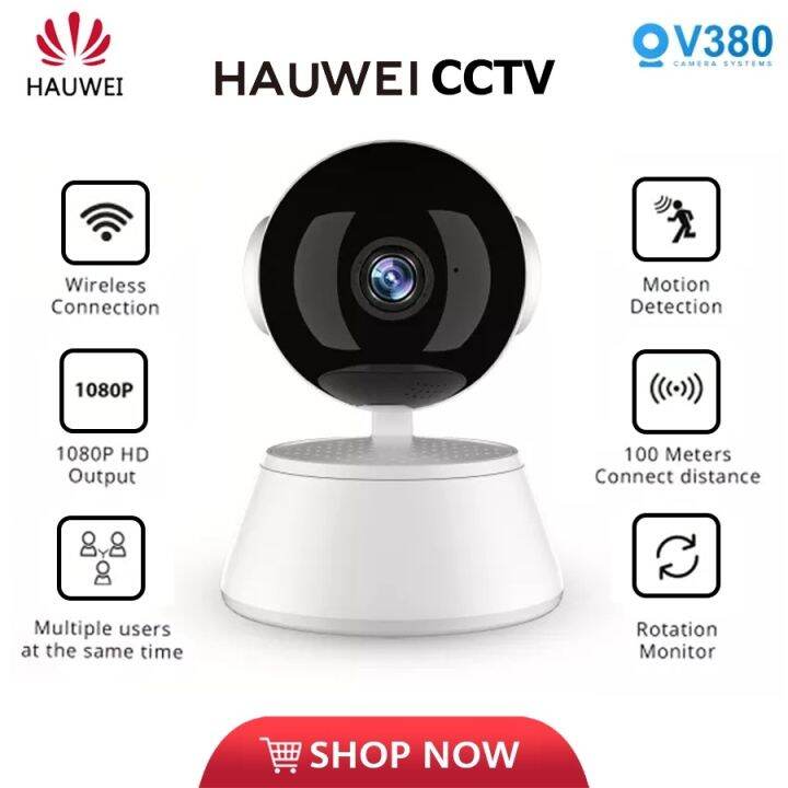 Huawei V380 CCTV Camera 1080P Wifi Q6 Pro Connect to phone 360° Smart