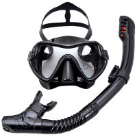 ;.[]Professional Scuba Diving s Snorkeling Set Silicone Skirt Anti-Fog Goggles Glasses อุปกรณ์สระว่ายน้ำ