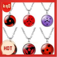 KQ0 4pcs Rotundity อะนิเมะใหม่ แดง/ม่วง โลหะสำหรับตกแต่ง Sharingan ของใหม่ เขียนล้อตา นารูโตะ ของขวัญสำหรับเด็กผู้ชาย