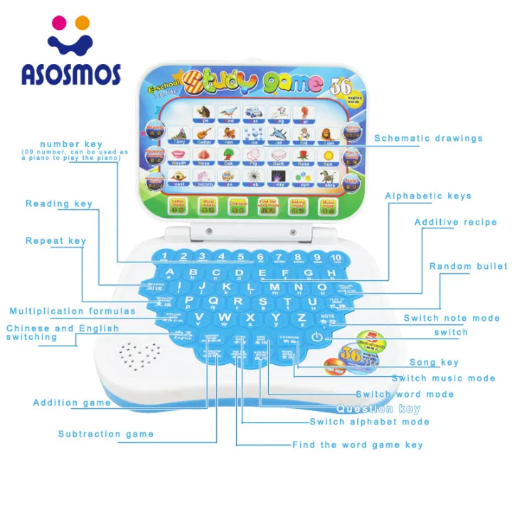 asm-แล็ปท็อปจีนเรียนภาษาอังกฤษคอมพิวเตอร์ของเล่นสำหรับเด็กชายเด็กหญิงเด็กเด็ก
