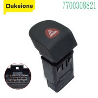 8 Pins Auto Hazard Emergency Light Flasher Warnning Switch Button for Renault Kangoo Express 1997-2008 700308821 77 00 308 821 Push Button