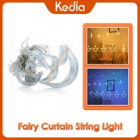 ZZOOI LED Curtain Lamp Fairy Curtain String Light Muslim EID Mubarak Ramadan Decorations Diwali Birthday Wedding Party Garland Decor