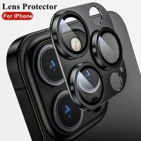 Full Cover Camera Lens Protector on For iPhone 14 Pro Max Tempered Glass For iPhone 11 12 13 Pro Max Mini Plus Camera Protector  Screen Protectors