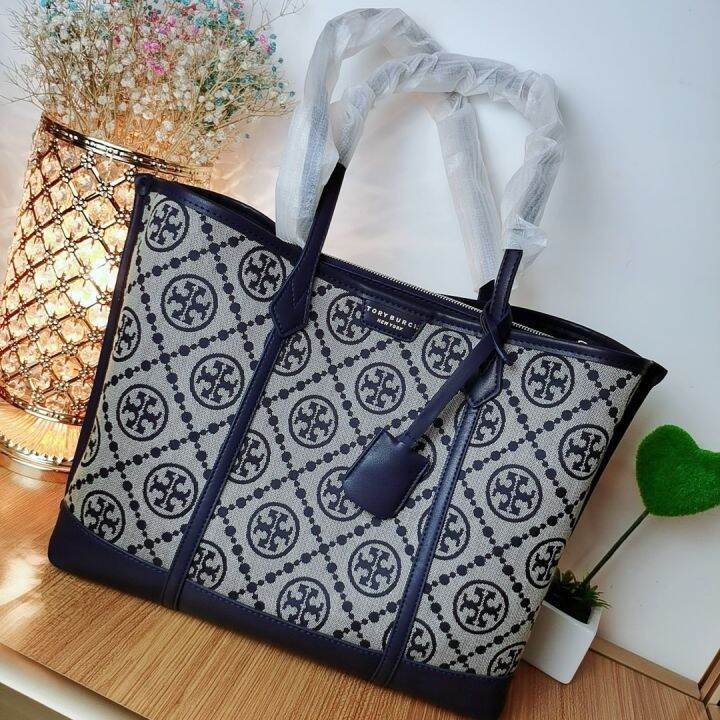 TORY BURCH Canvas Tote Bag With Sling Handbag Large | Lazada