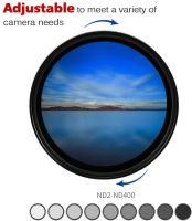 ’【‘【；=- Variable ND Filter ND2-400 Neutral Density &amp; Adapter Ring Lens Cap Keeper For Sony RX100 Mark VII VI V VA IV III II I ZV1 Camera