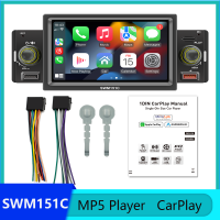 ใหม่ล่าสุด SWM151C 1 Din 5 "นิ้ว HD หน้าจอสัมผัสรถ MP5เครื่องเล่นวิทยุสเตอริโอสนับสนุน CarPlay และ Android Auto MirrorLink บลูทูธ FM/TF/USB/RCA มัลติมีเดีย Gratis Ongkir