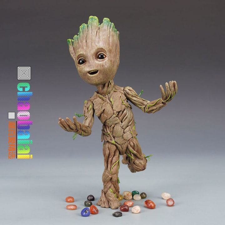 the-avengers-groot-ต้นไม้ขนาดเล็กผู้ชายอะนิเมะตัวละครภาพยนตร์หุ่นโมเดลข้อต่อที่เคลื่อนไหวได้โมเดลน่ารักของขวัญวันหยุดสำหรับเด็ก