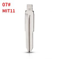 10pcs 07 MIT11 MIT11R Metal Uncut Blank Flip Remote Key Blade for Mitsubishi for Keydiy KD Xhorse VVDI JMD