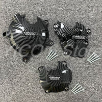 ฝาครอบป้องกันเครื่องยนต์รถจักรยานยนต์สำหรับ KAWASAKI ZX-6R 636 2007-2023การพิมพ์คาร์บอนไฟเบอร์