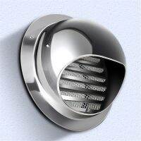 1 Pcs 100-200 Mm Air Vent Grille 304 Stainless Steel Round Brush Head External Exhaust Fan Wall Cover Rain Cap Air Outlet