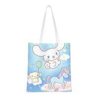 กระเป๋า Tas Jinjing Kanvas Cinnamoroll น่ารักถุงผ้าฝ้ายชอปปิ้ง,กระเป๋าชายหาด,Kado Ulang Tahun | ถุงช้อปปิ้งนำมาใช้ใหม่ในครัว,กระเป๋าหนังสือ