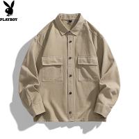 jackets for men original varsity jacket for men Spring New Casual Long Sleeve Shirt Mens Loose Youth Shirt