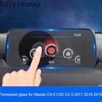 หน้าจอนำทาง GPS กระจกนิรภัยสำหรับ CX5 CX-5มาสด้า2017 2018 2019ฟิล์มหน้าจอ LCD ฟิล์มป้องกันวัสดุเหล็ก