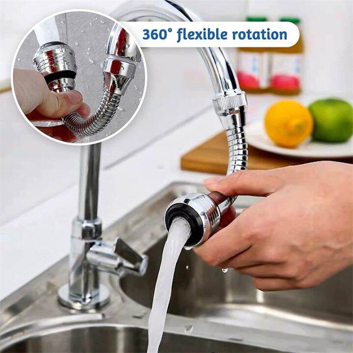 360° Degree Kitchen Faucets Extension Bathroom Sink Spray Stainless