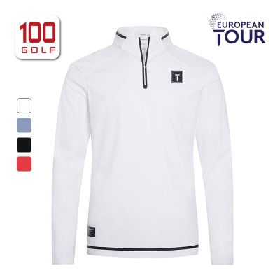 EuropeanTour European Tour golf clothing mens long-sleeved T-shirt spring sports stand-up collar golf