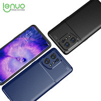 Lenuo เคสสำหรับ Oppo Find X5 / Find X5 Pro,เคสหลังโทรศัพท์มือถือผิวด้านกันกระแทกคาร์บอนไฟเบอร์ TPU