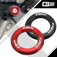 กำลังเสริม☌มอเตอร์ไซค์สำหรับ HONDA CB300F CB 300 F CB 300F 2014-2022 2021 2020 2019 2018 2017 2016 CNC อุปกรณ์แหวนป้องกันสวิตช์สตาร์ทเครื่อง