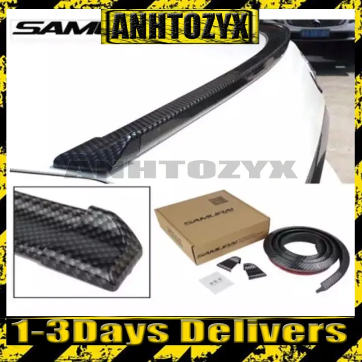 Samurai Universal Authentic Ducktail Carbon Fiber / Rubber Duck Tail