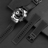 ✿ Strap for Casio G-SHOCK GM110 GM-110B GM-110-1APR Series Small Steel Gun Men Silicone Watch Band Waterproof Sport Wrist Bracelet